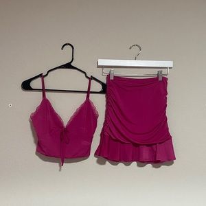 Tigermist - Crop Skirt Set - Size XS - Like new